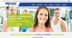 Desktop Screenshot of impuls-fitness.at