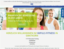 Tablet Screenshot of impuls-fitness.at